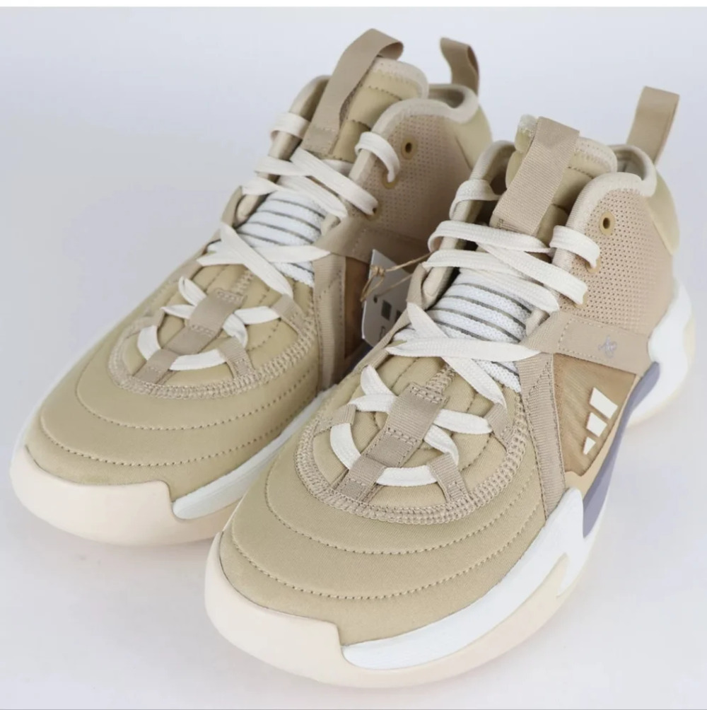 Adidas Women's Candace Parker X Exhibit Select Mid Athletic Shoes Beige Size 11